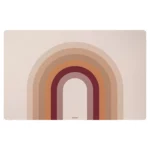 Eeveve desk mat retro bow peach