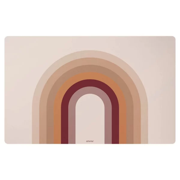 Eeveve desk mat retro bow peach