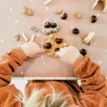 Eeveve placemat dots cinnamon