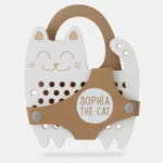 Milin houten lacing toy cat (1)