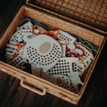 Milin houten lacing toy elephant (2)