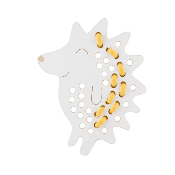 Milin houten lacing toy hedgehog