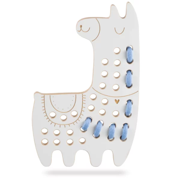 Milin houten lacing toy lama