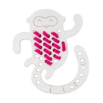 Milin houten lacing toy monkey