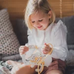 Milin houten lacing toy monkey (2)