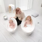 Shnuggle toddler bath white grey (4)