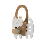 Milin houten lacing toy mini cat (1)