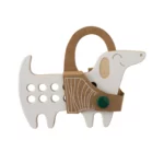 Milin houten lacing toy mini dachshund (1)