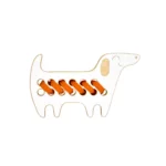 Milin houten lacing toy mini dachshund