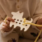 Milin houten lacing toy mini dog (3)