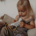 Milin houten lacing toy mini fox (4)