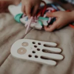 Milin houten lacing toy mini octopus (4)