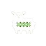 Milin houten lacing toy mini sheep