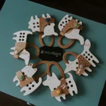 Milin houten lacing toy mini's